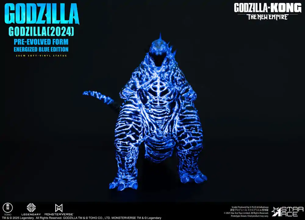 Godzilla vs. Kong: The New Empire Soft Vinyl Statue Godzilla (2024) Evolved Blue Edition 28 cm   product photo