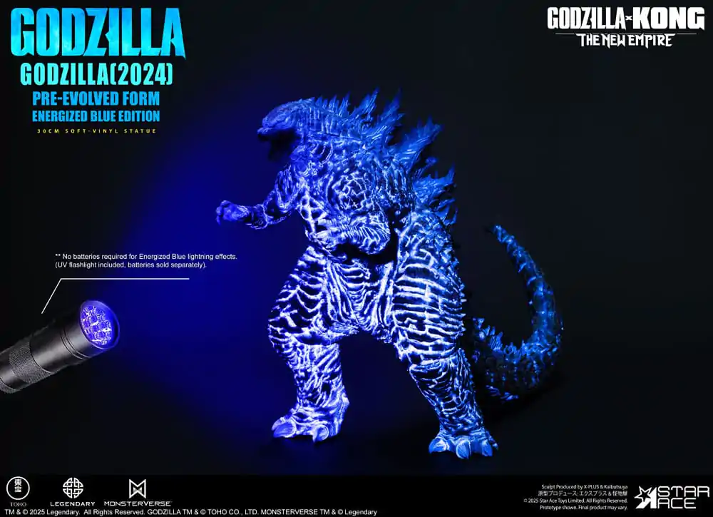 Godzilla vs. Kong: The New Empire Soft Vinyl Statue Godzilla (2024) Evolved Blue Edition 28 cm   product photo