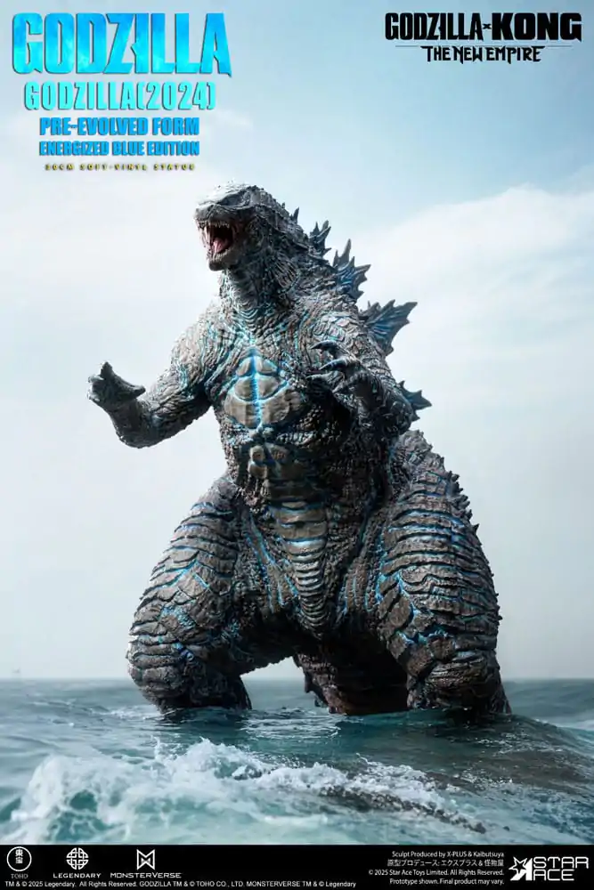 Godzilla vs. Kong: The New Empire Soft Vinyl Statue Godzilla (2024) Evolved Blue Edition 28 cm   product photo