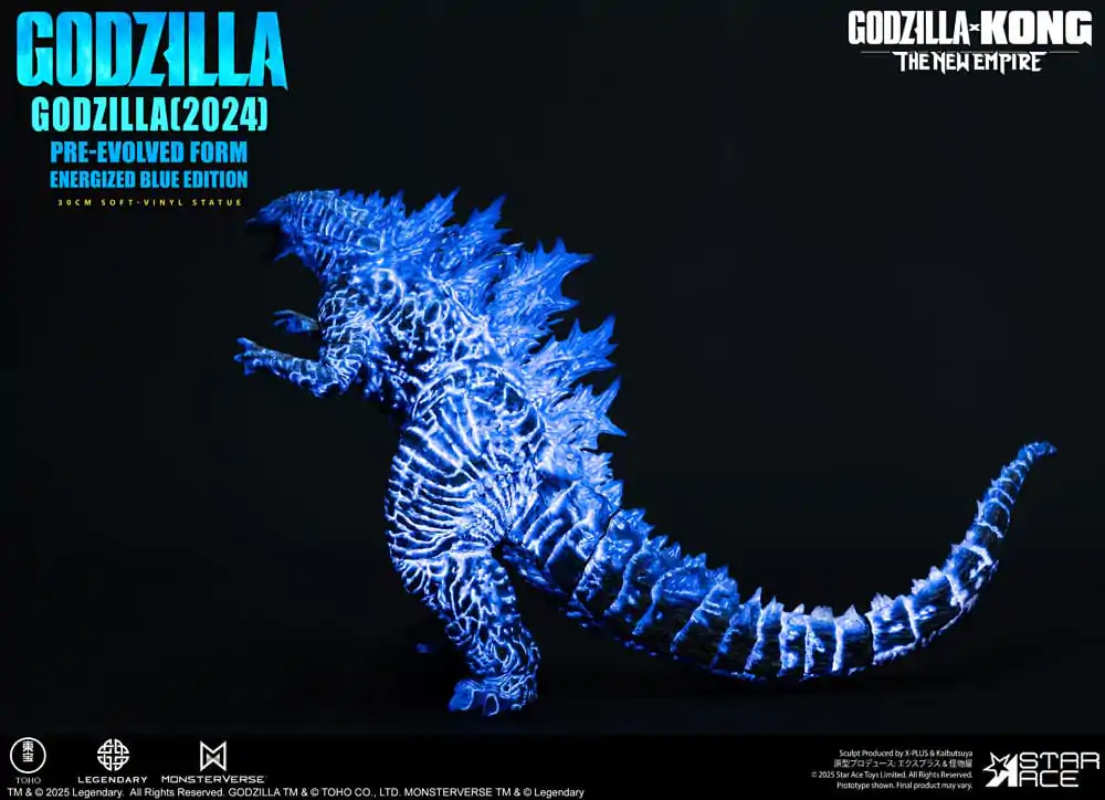 Godzilla vs. Kong: The New Empire Soft Vinyl Statue Godzilla (2024) Evolved Blue Edition 28 cm   product photo