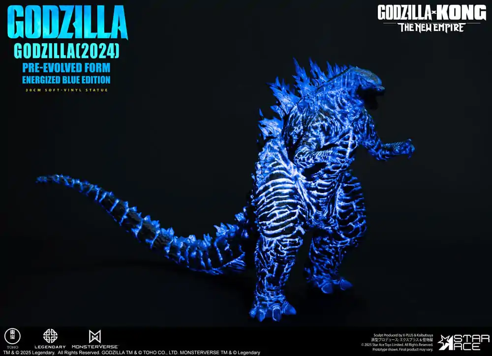 Godzilla vs. Kong: The New Empire Soft Vinyl Statue Godzilla (2024) Evolved Blue Edition 28 cm   product photo