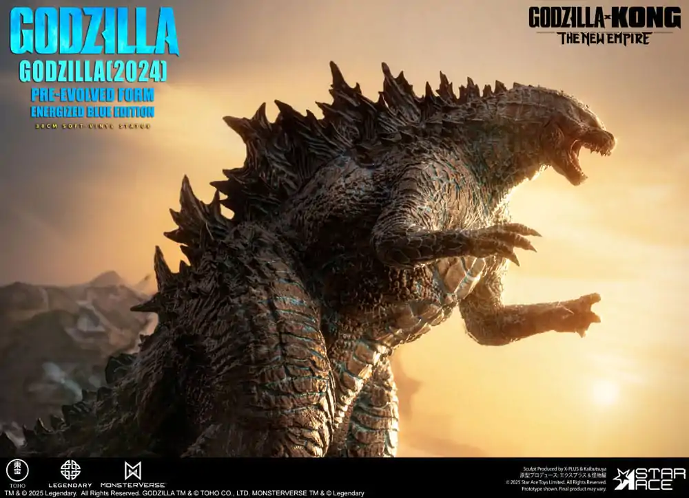 Godzilla vs. Kong: The New Empire Soft Vinyl Statue Godzilla (2024) Evolved Blue Edition 28 cm   product photo