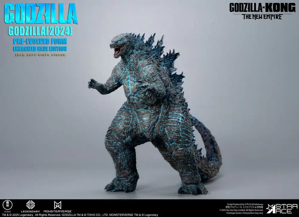 Godzilla vs. Kong: The New Empire Soft Vinyl Statue Godzilla (2024) Evolved Blue Edition 28 cm   product photo
