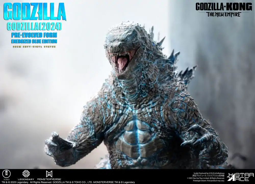 Godzilla vs. Kong: The New Empire Soft Vinyl Statue Godzilla (2024) Evolved Blue Edition 28 cm   product photo