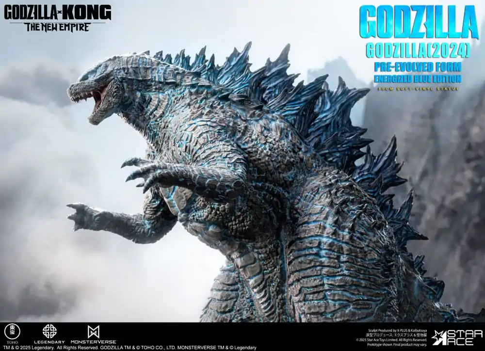 Godzilla vs. Kong: The New Empire Soft Vinyl Statue Godzilla (2024) Evolved Blue Edition 28 cm   product photo