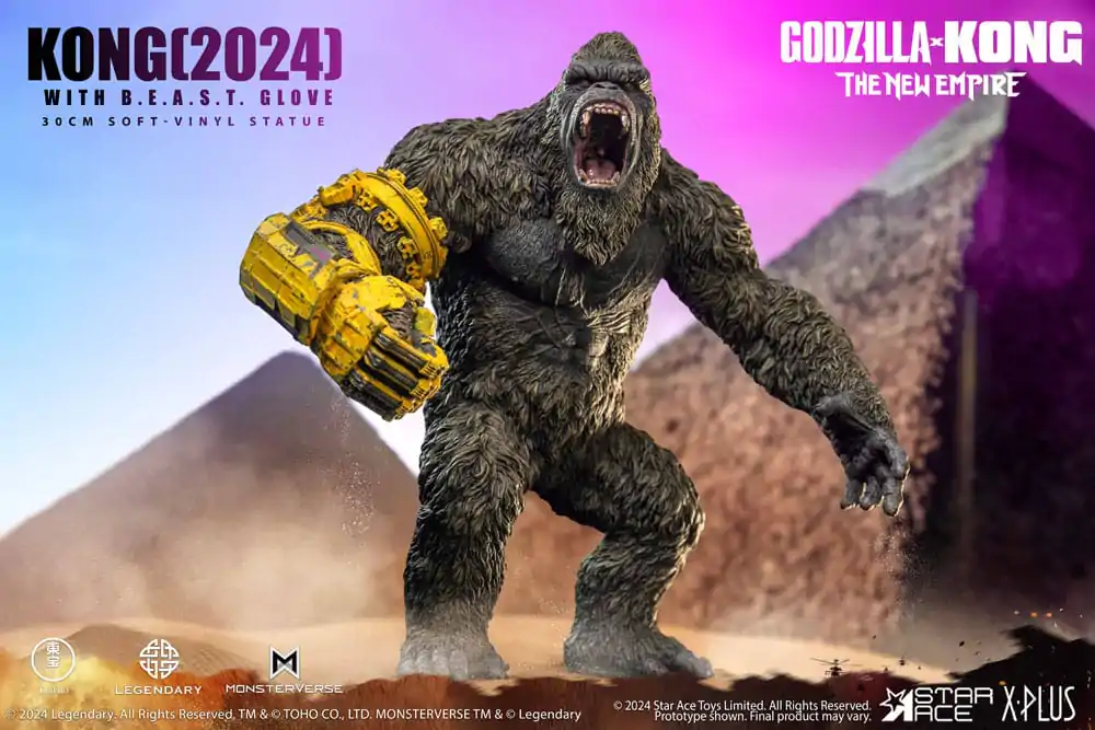 Godzilla vs. Kong: The New Empire Soft Vinyl Statue Kong with B.E.A.S.T. Glove 30 cm product photo