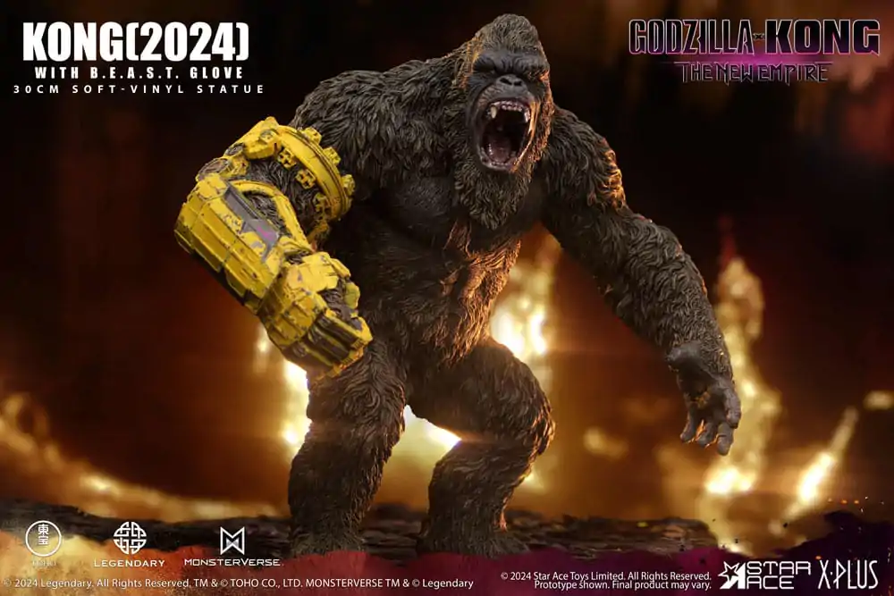 Godzilla vs. Kong: The New Empire Soft Vinyl Statue Kong with B.E.A.S.T. Glove 30 cm product photo
