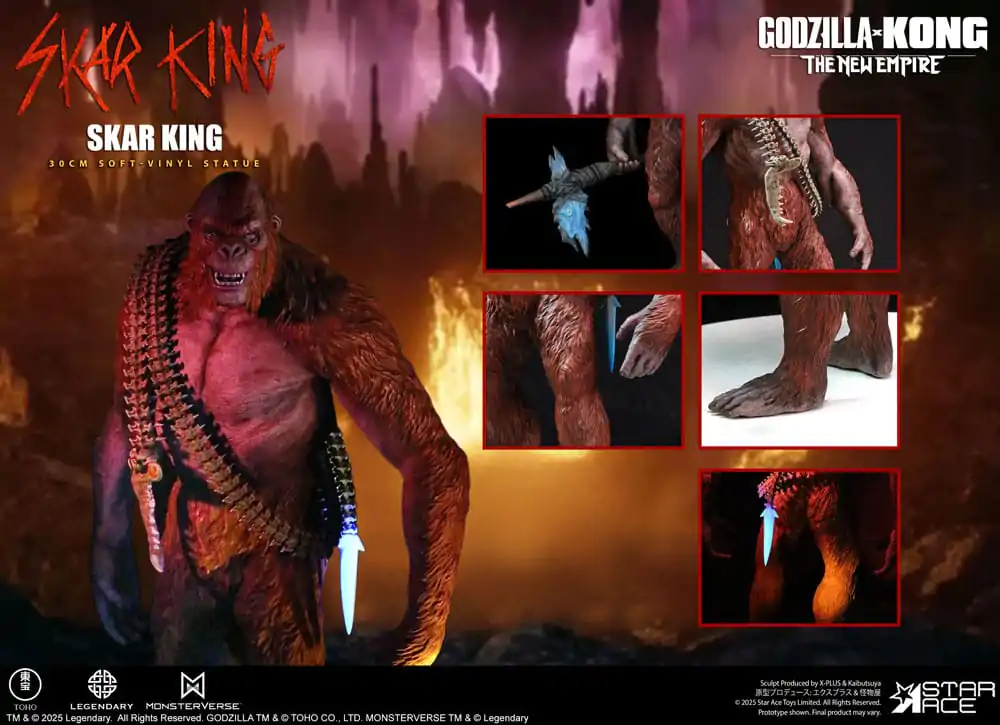 Godzilla vs. Kong: The New Empire Soft Vinyl Statue Skar King Unleash the Titan 30 cm   product photo