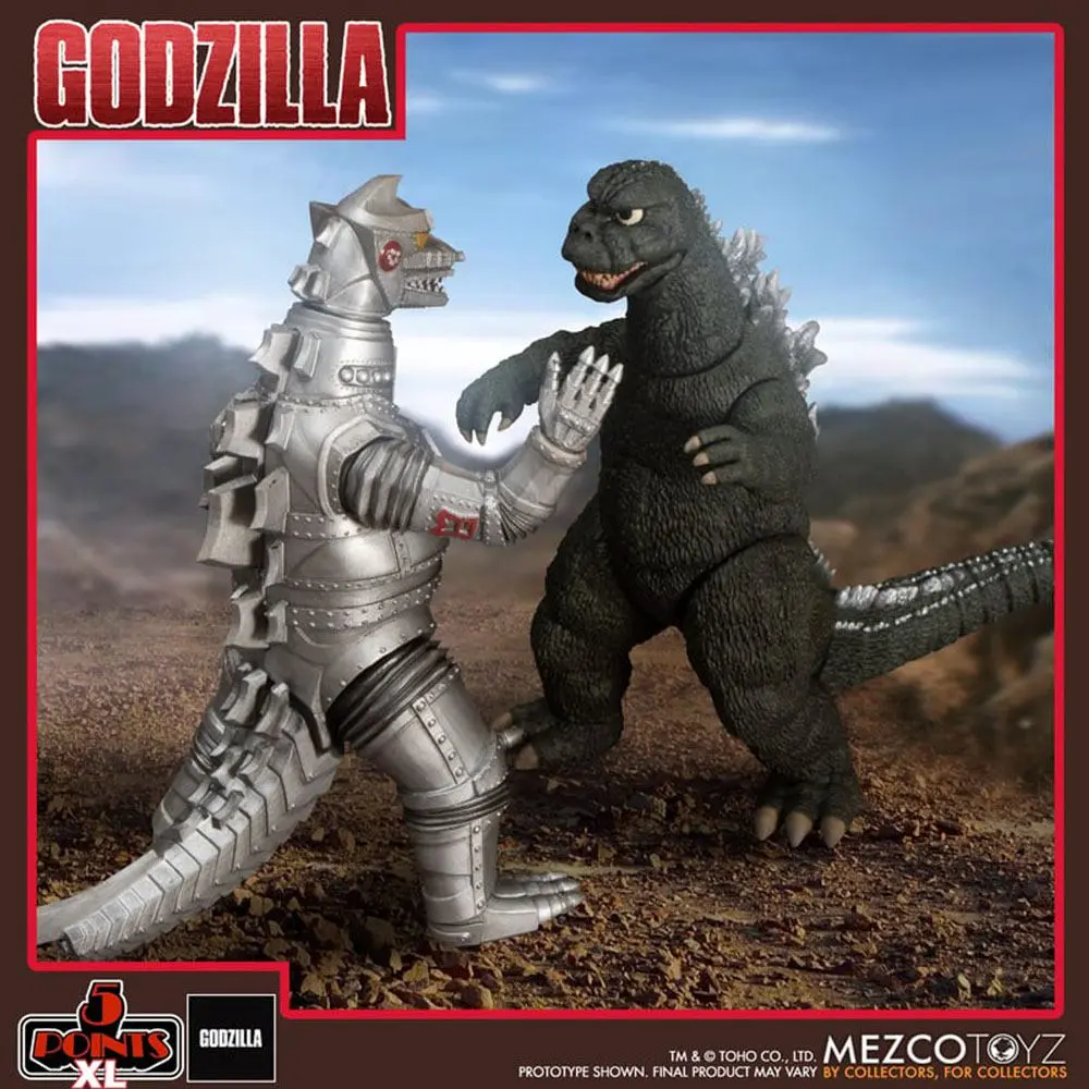 Godzilla vs. Mechagodzilla 5 Points XL Action Figures Deluxe Box Set product photo
