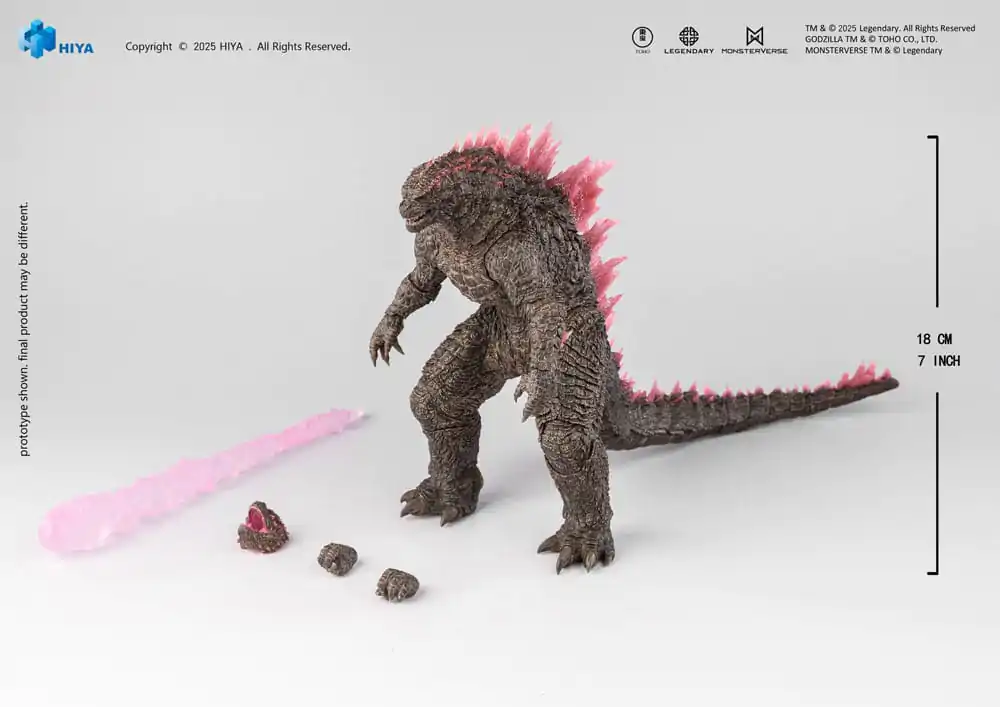 Godzilla x Kong The New Empire Exquisite Basic Action Figure Heat Ray Godzilla Evolved Ver. 18 cm product photo