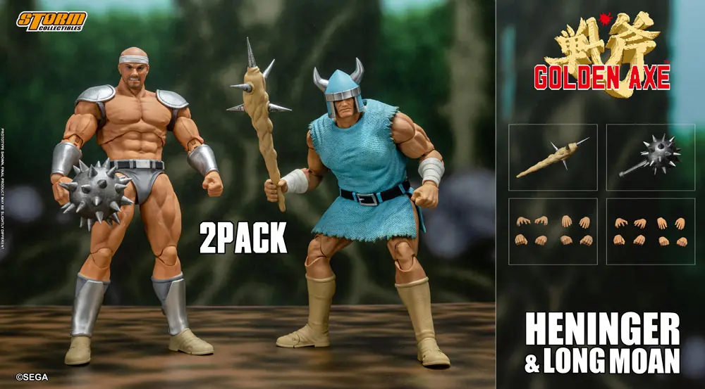 Golden Axe Action Figure 2-Pack 1/12 Heninger &amp; Long Moan 18 cm product photo
