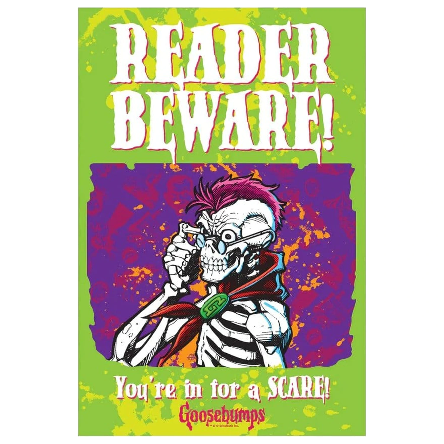 Goosebumps Metal Sign Reader Beware product photo