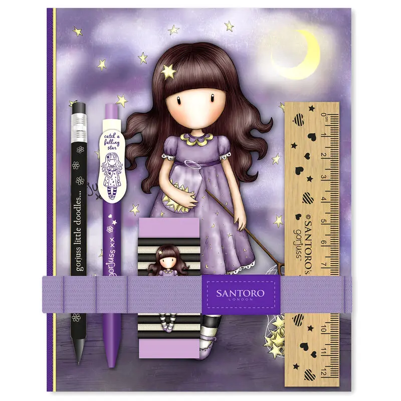 Gorjuss Catch A Falling Star stationery set product photo
