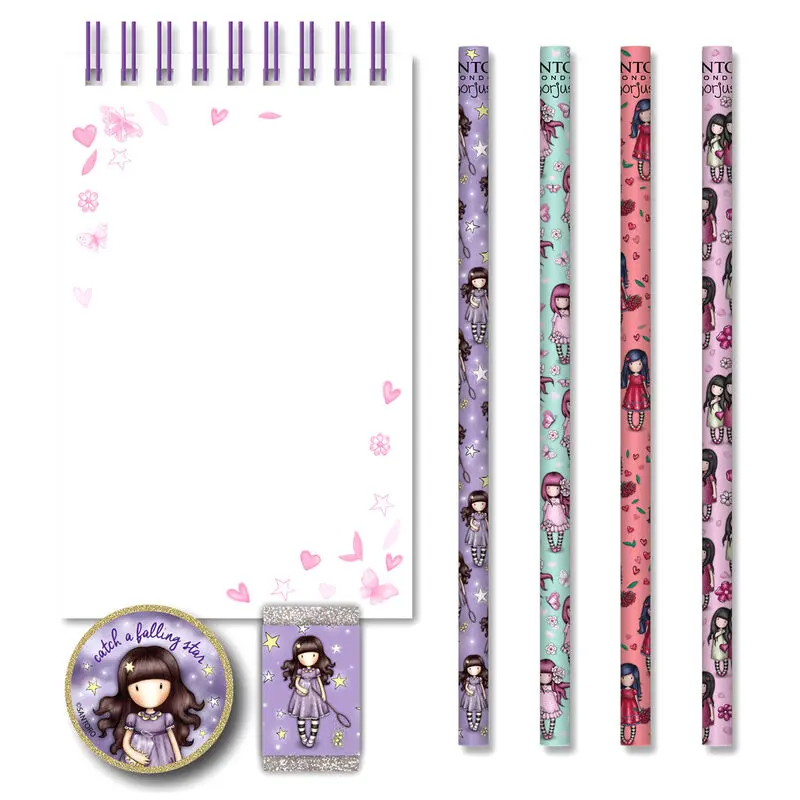Gorjuss Catch A Falling Star stationery set product photo