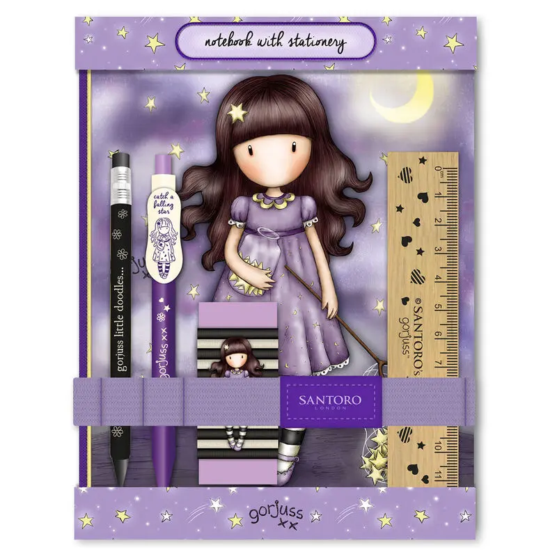 Gorjuss Catch A Falling Star stationery set product photo