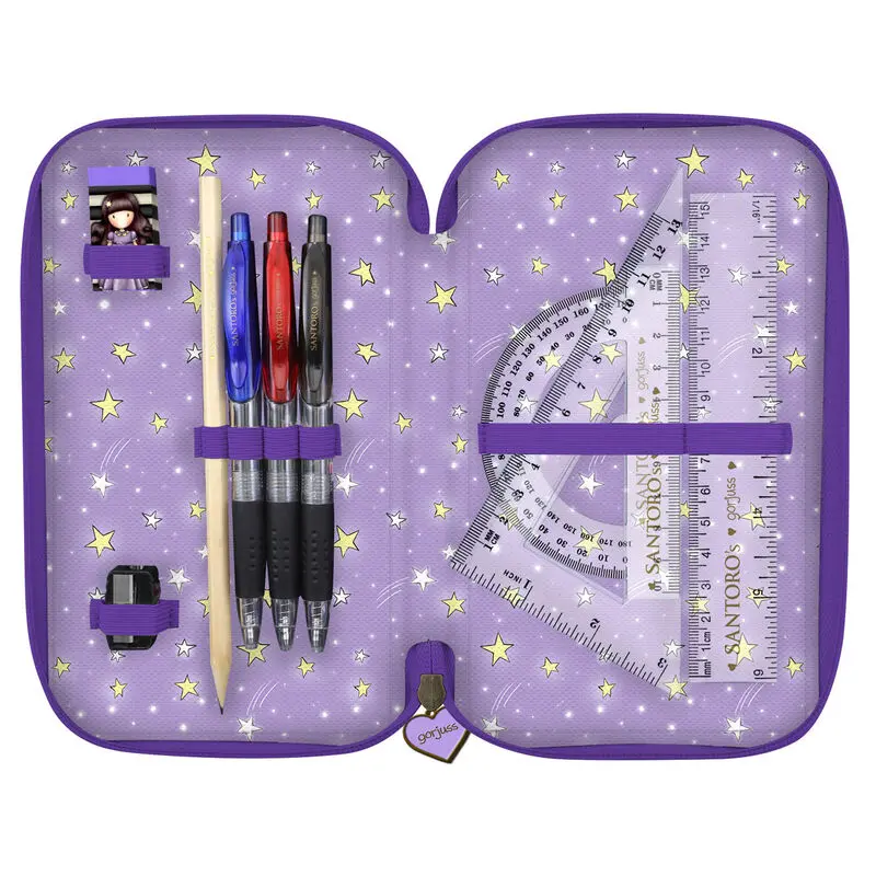 Gorjuss Catch A Falling Star triple pencil case 45pcs product photo
