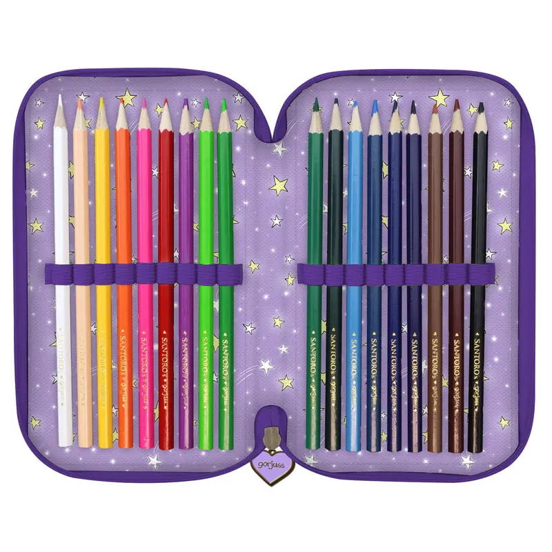 Gorjuss Catch A Falling Star triple pencil case 45pcs product photo
