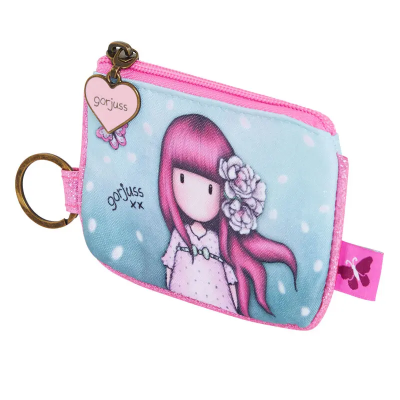 Gorjuss Cherry Blossom purse keychain product photo