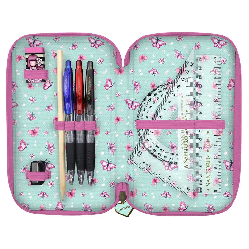 Gorjuss Cherry Blossom triple pencil case 45pcs product photo