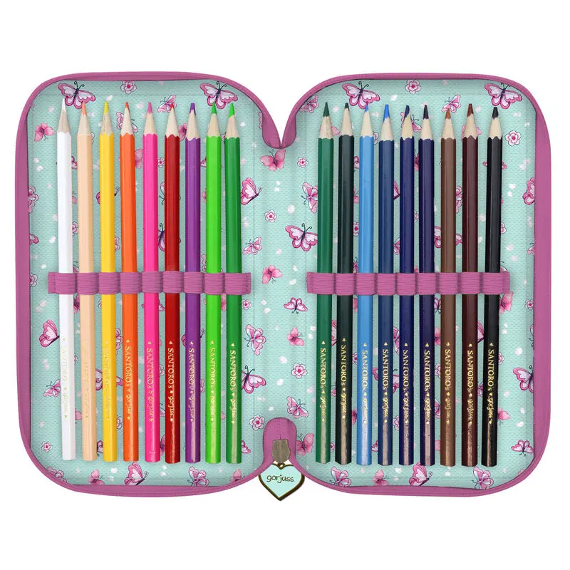 Gorjuss Cherry Blossom triple pencil case 45pcs product photo