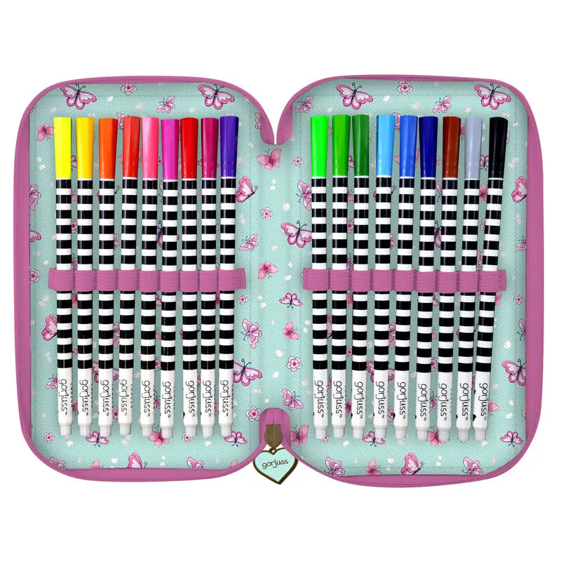 Gorjuss Cherry Blossom triple pencil case 45pcs product photo