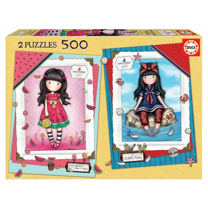Gorjuss Every Summer Puzzle Has a Story + Little Fishes puzzle 2x500pcs product photo