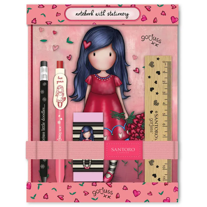 Gorjuss Love Grows stationery set product photo