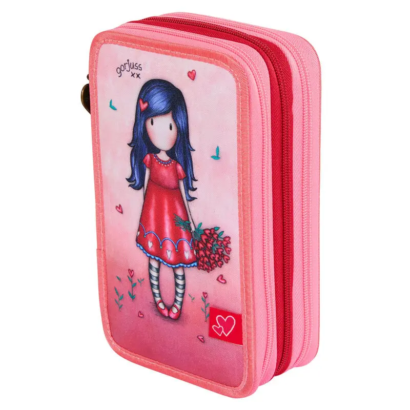 Gorjuss Love Grows triple pencil case 45pcs product photo