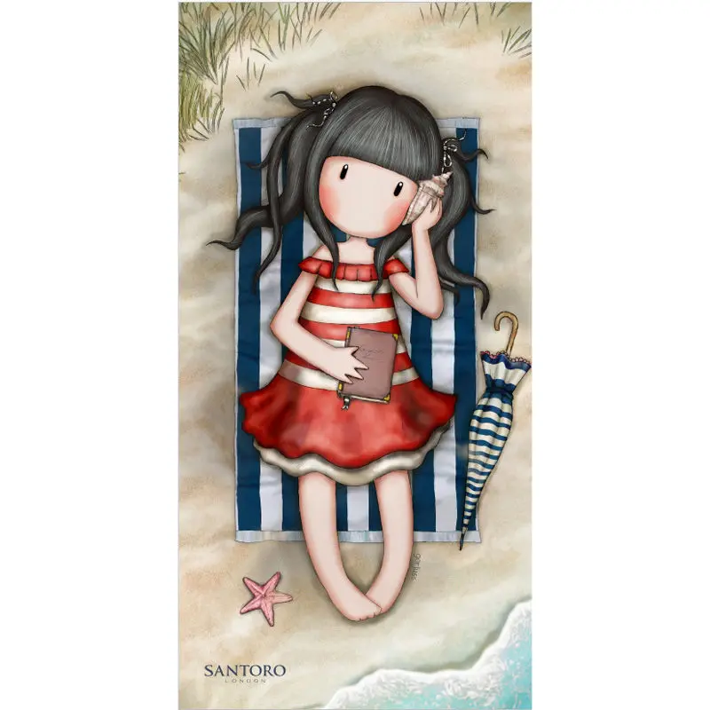 Gorjuss beach cotton towel product photo