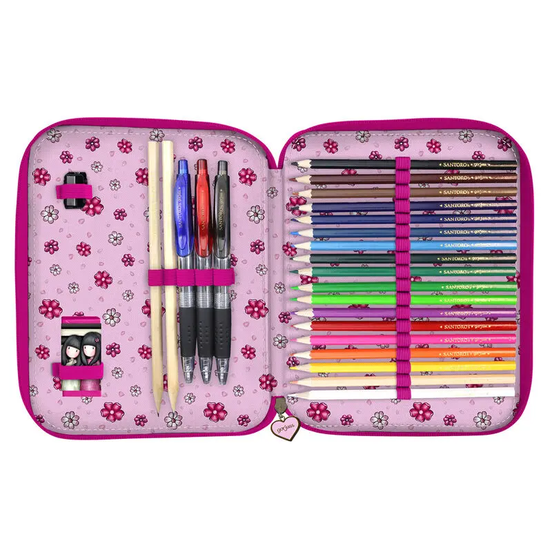 Gorjuss You Can Have Mine double pencil case 46pcs product photo