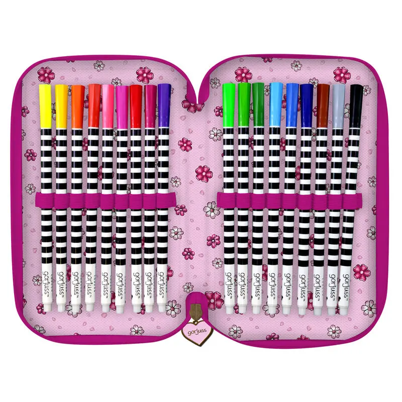 Gorjuss You Can Have Mine triple pencil case 45pcs product photo