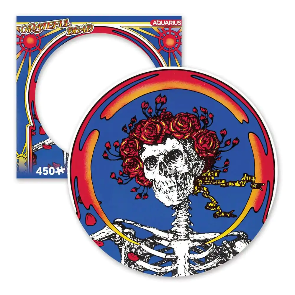 Grateful Dead Skull & Roses Picture Disc Jigsaw Puzzle (450 Pieces) termékfotó