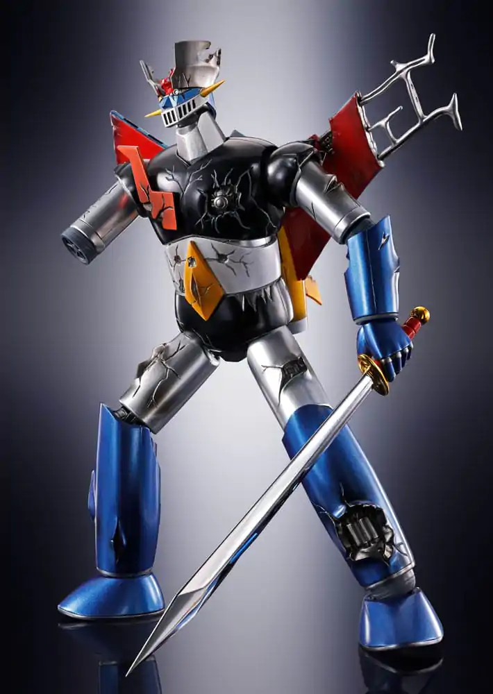 Great Mazinger Soul of Chogokin Diecast Action Figure GX-105D Great Mazinger Z Kakumei Shinka Damage Ver. 17 cm product photo