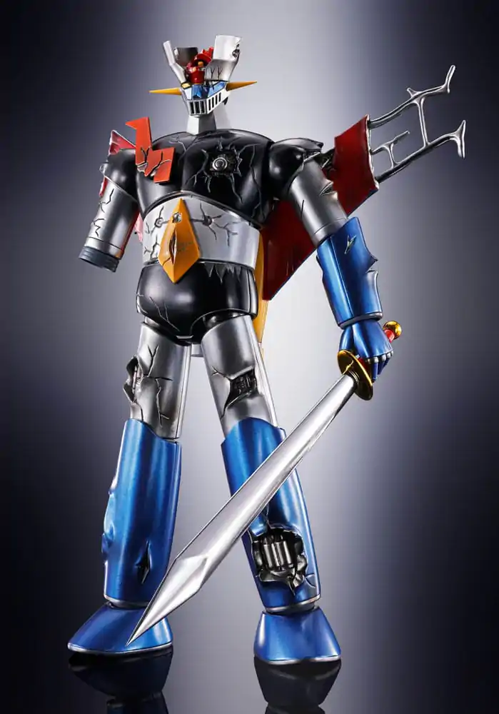 Great Mazinger Soul of Chogokin Diecast Action Figure GX-105D Great Mazinger Z Kakumei Shinka Damage Ver. 17 cm product photo