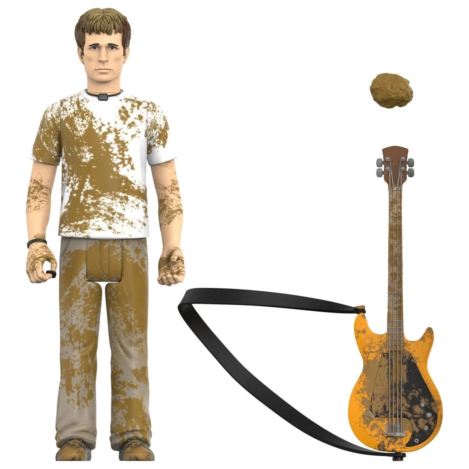 Green Day ReAction Action Figure Wave 01 Mike Dirnt (Mud Fight) product photo