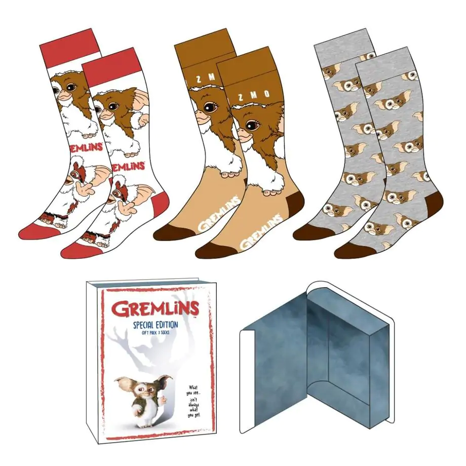 Gremlins pack 3 adult socks product photo