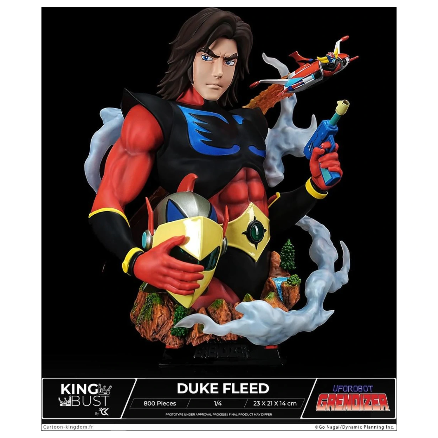 Grendizer Duke Fleed King Bust 1/4 23cm product photo