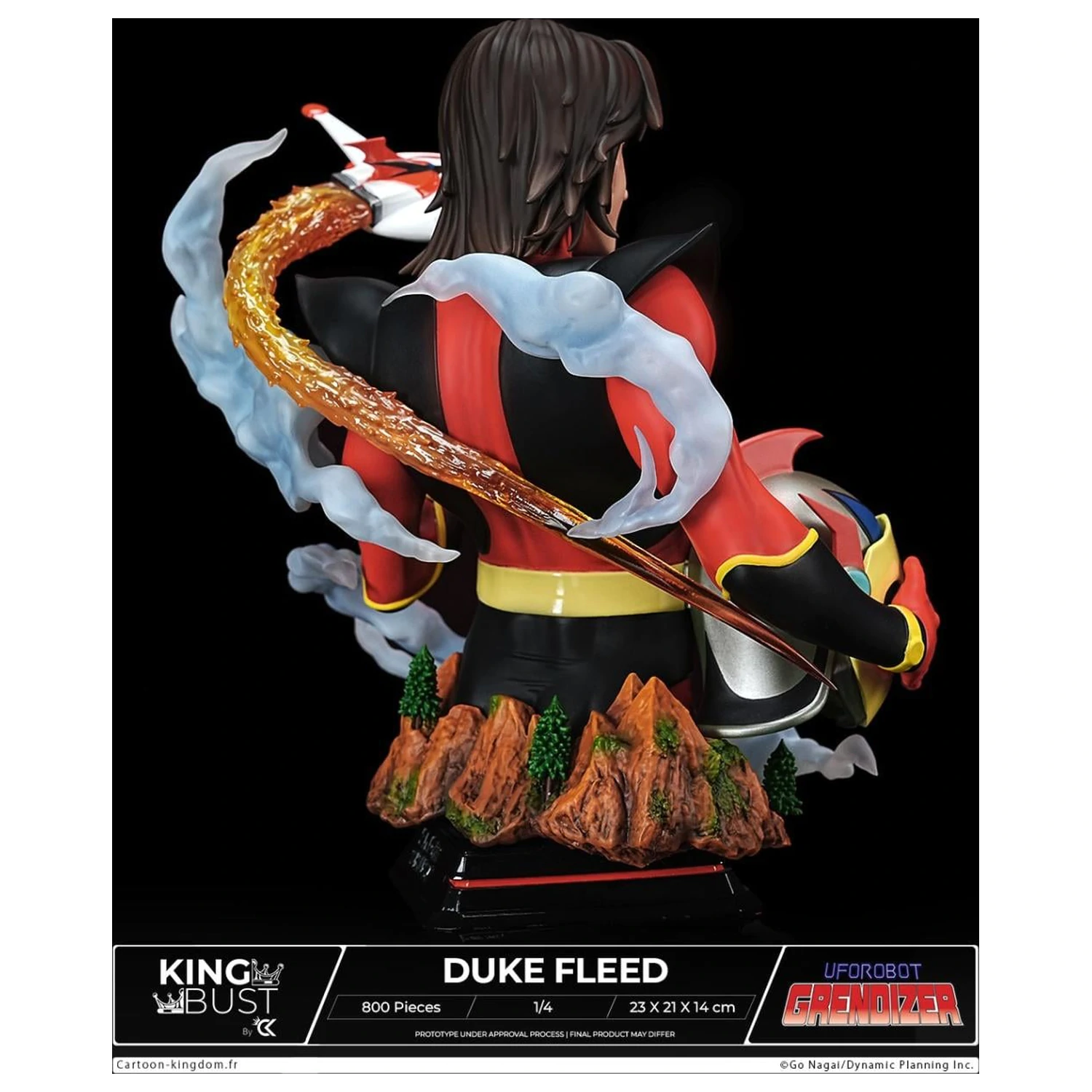 Grendizer Duke Fleed King Bust 1/4 23cm product photo