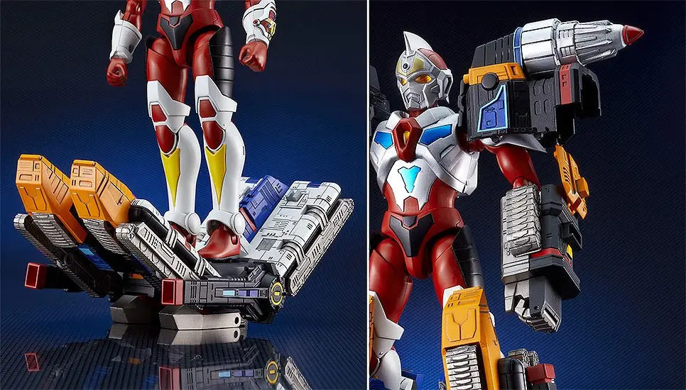 Gridman the Hyper Agent Action Figure The Gattai Thunder Gridman Tokusatsu Edition 21 cm product photo
