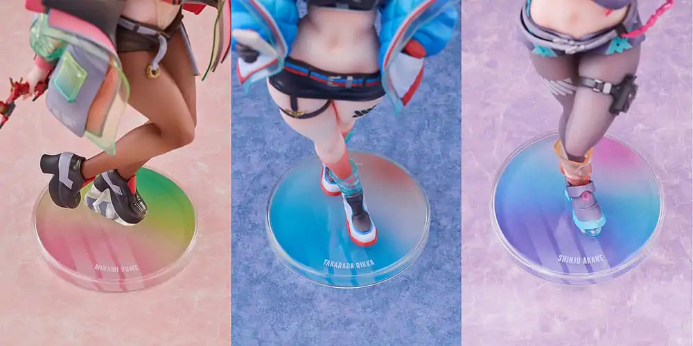 Gridman Universe PVC Statues 3-Pack 1/7 Rikka Takarada, Akane Shinjo, Yume Minami: Dreamy Divas Ver. termékfotó