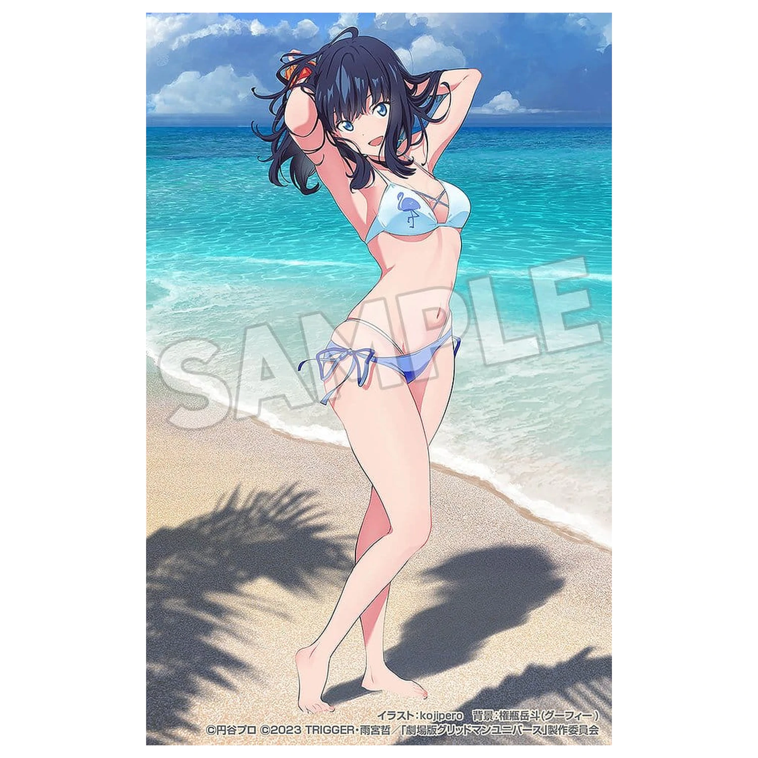 Gridman Universe Pop Up Parade PVC Statue Beach Queens Rikka Takarada Ver. L Size 22 cm                 product photo
