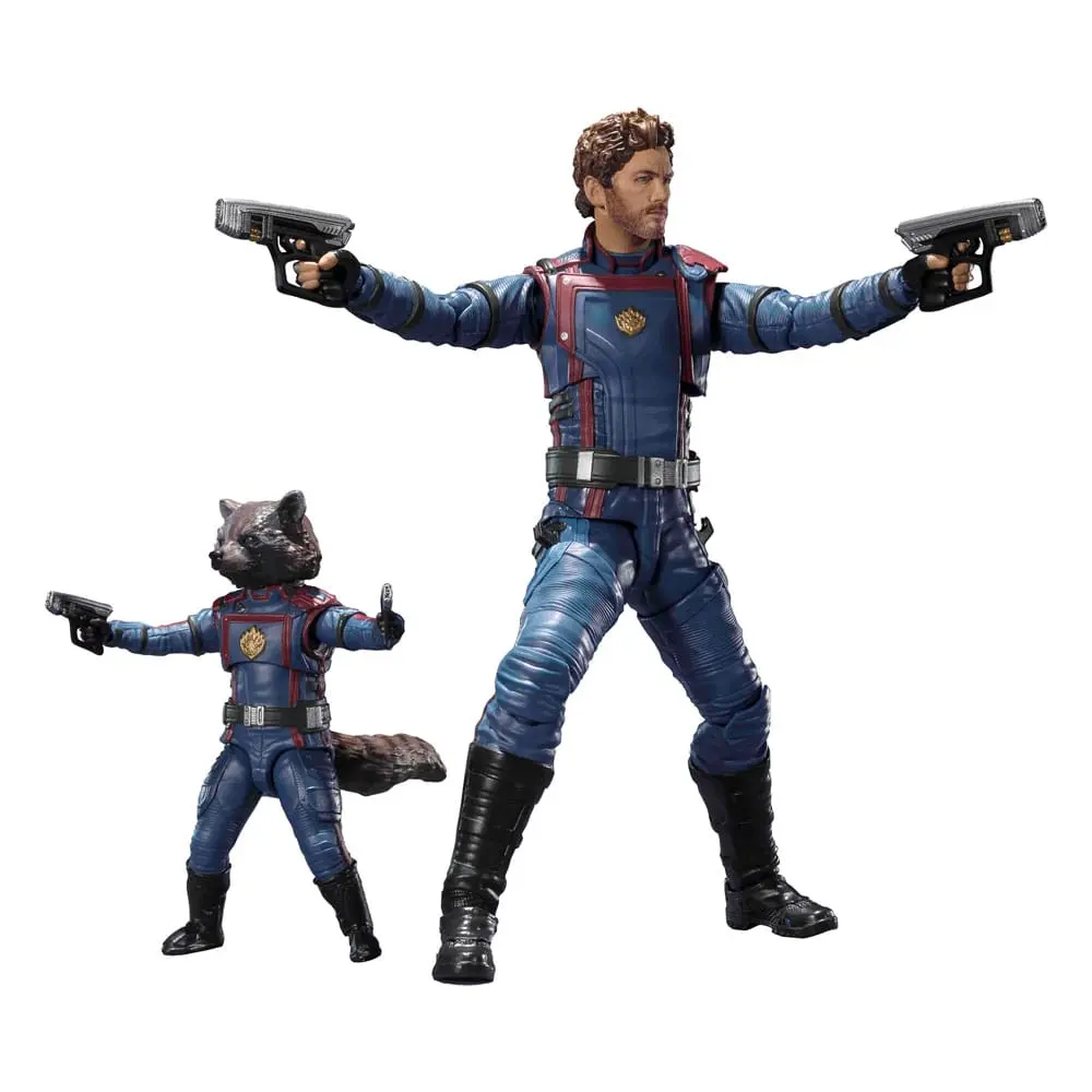 Guardians of the Galaxy 3 S.H. Figuarts Action Figures Star Lord &amp; Rocket Raccoon 6-15 cm product photo