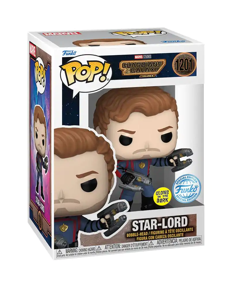 Guardians of the Galaxy Funko POP! Vinyl Figure Star-Lord(GW) Exclusive Edition 9 cm termékfotó