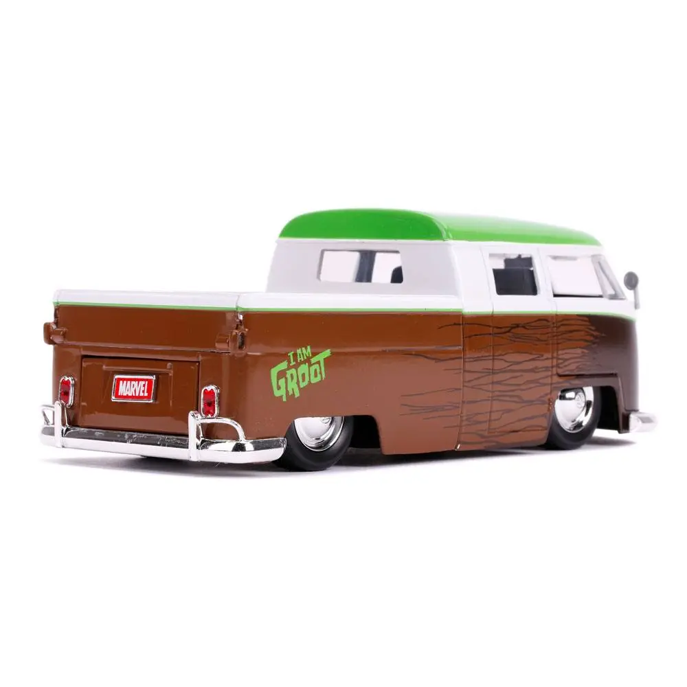 Guardians of the Galaxy Hollywood Rides Diecast Model 1/24 1962 Volkswagen Bus with Figure product photo