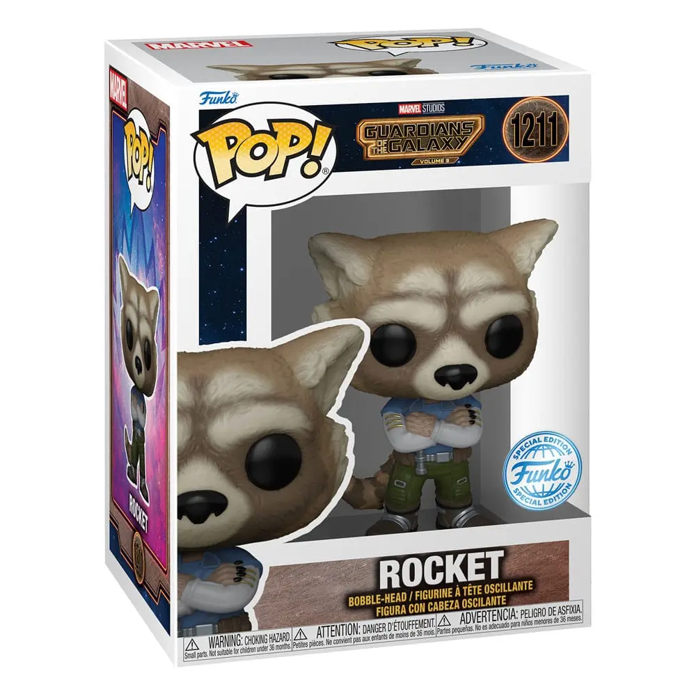 Guardians of the Galaxy Vol. 3 POP! Marvel Vinyl Figure Rocket Special Edition heo EU Exclusive 9 cm termékfotó