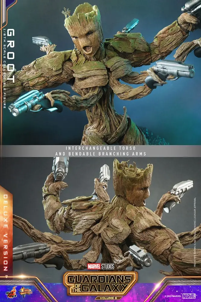 Guardians of the Galaxy Vol. 3 Movie Masterpiece Action Figure 1/6 Groot (Deluxe Version) 32 cm termékfotó