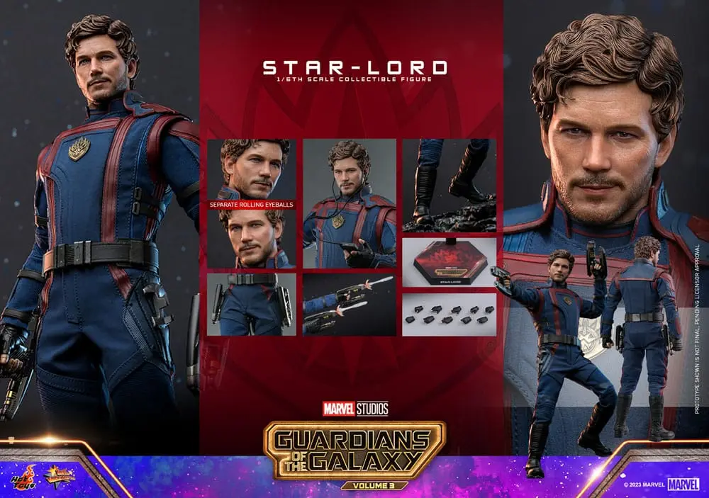 Guardians of the Galaxy Vol. 3 Movie Masterpiece Action Figure 1/6 Star-Lord 31 cm termékfotó