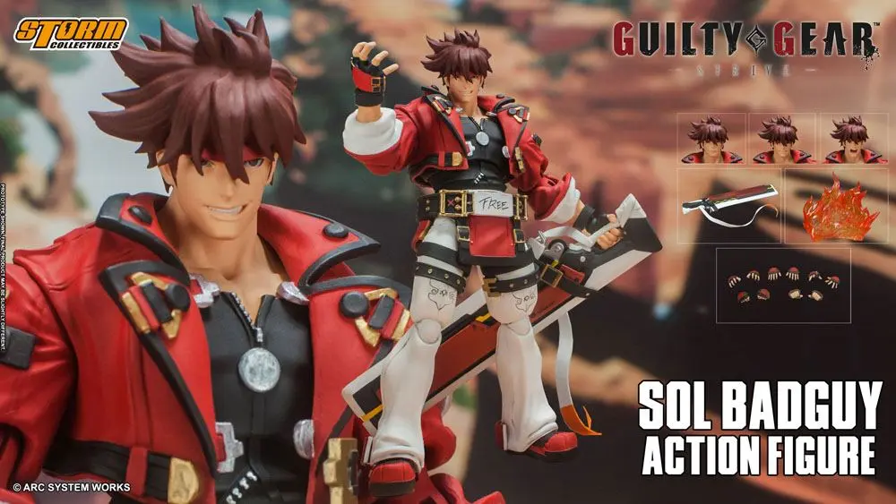 Guilty Gear Action Figure 1/12 Sol Badguy 18 cm product photo