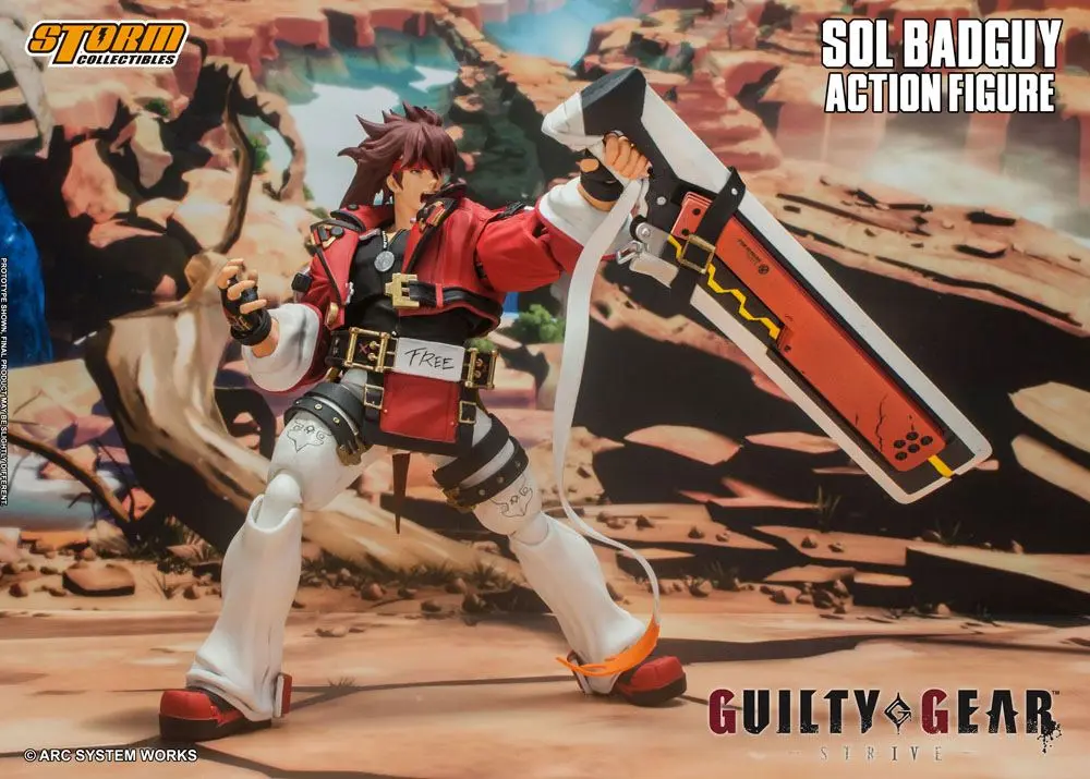 Guilty Gear Action Figure 1/12 Sol Badguy 18 cm product photo