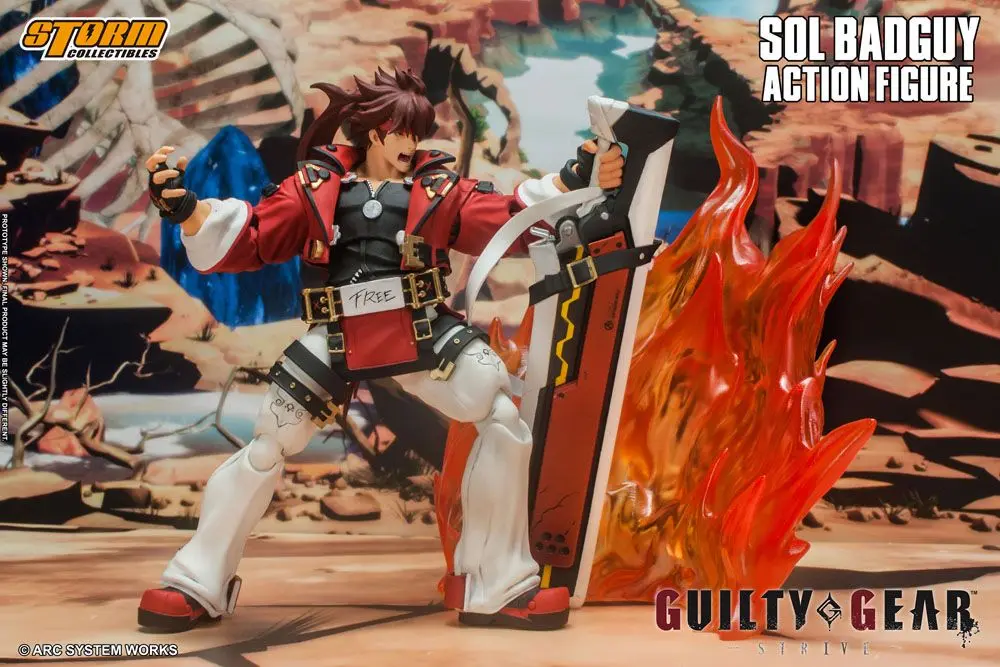 Guilty Gear Action Figure 1/12 Sol Badguy 18 cm product photo